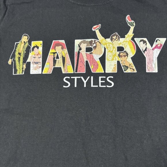 Harry Styles Women’s Black Short Sleeve T-Shirt Top Size Large - Picture 2 of 5